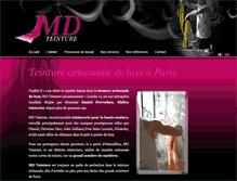 Tablet Screenshot of mdteinture.fr